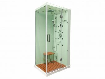 Jupiter Plus Steam Shower in White