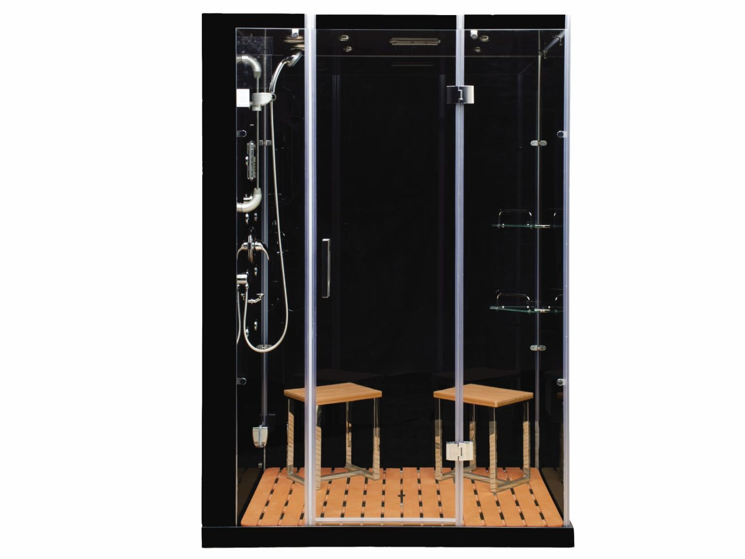 Orion Plus SMART Steam Shower in Black Homeward Bath