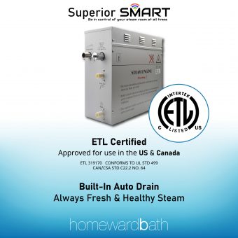 9 kW Superior SMART Steam Generator Kit - Image 4