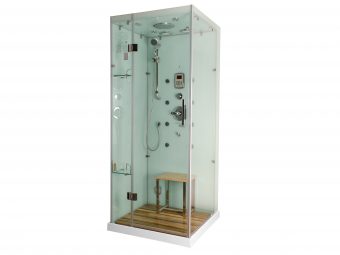 Jupiter Steam Shower in White